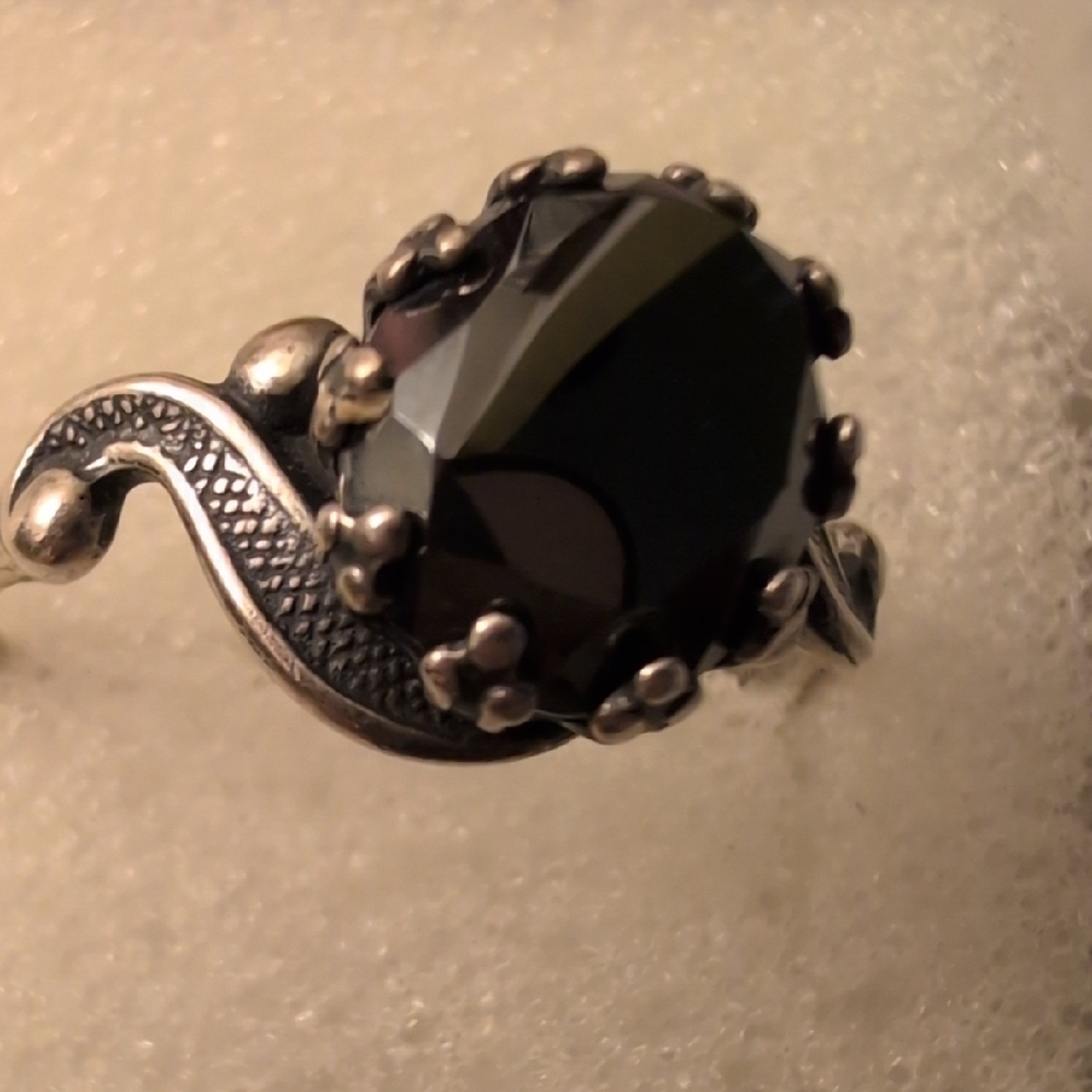 Hematite Sterling Silver Ring - image 1
